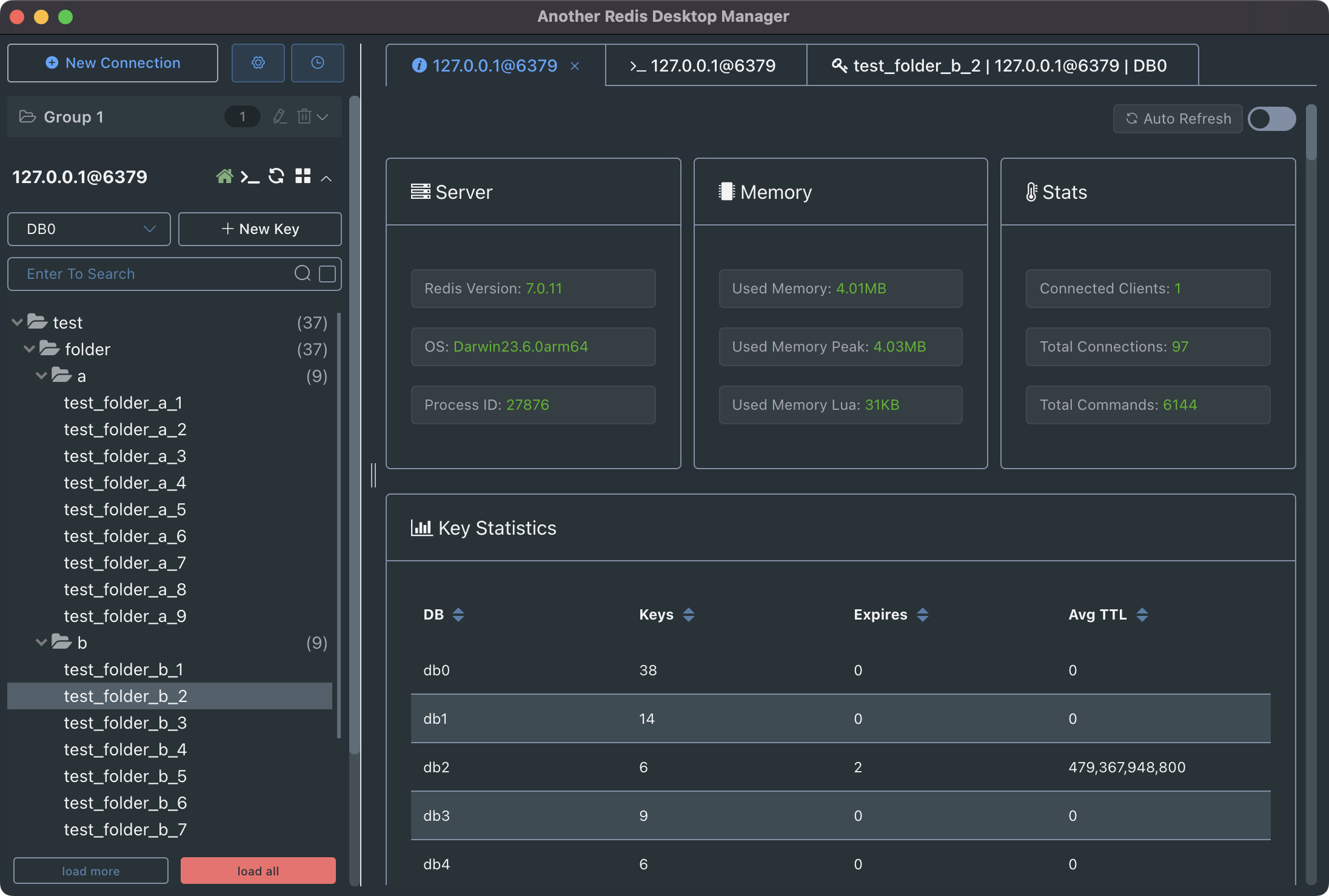 redis status dark