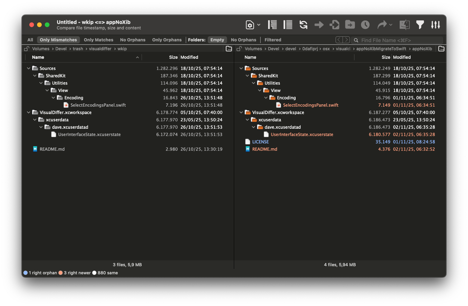 VisualDiffer screenshot