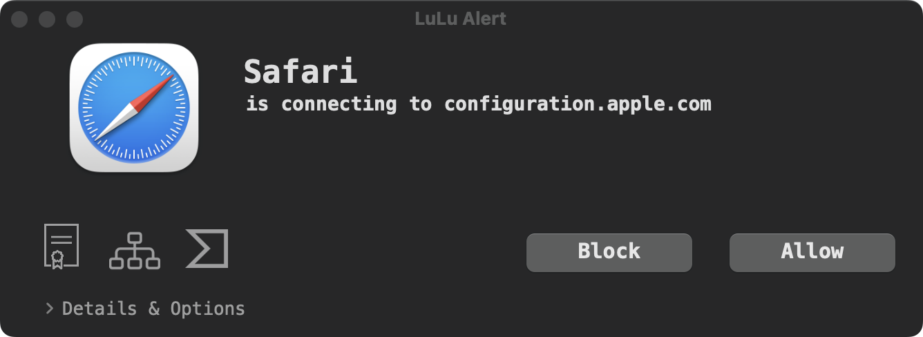 LuLu screenshot