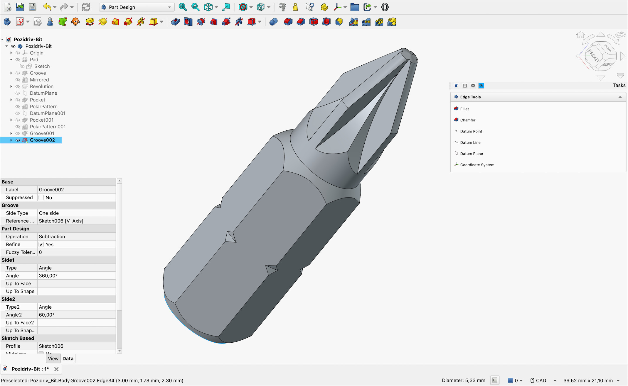 FreeCAD screenshot