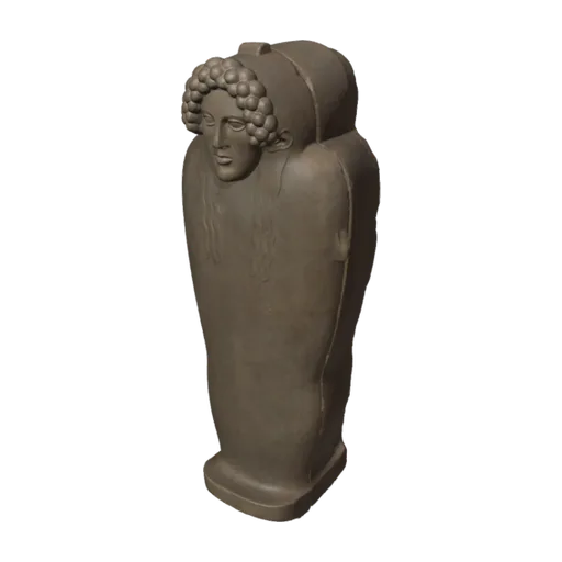 Marble anthropoid sarcophagus, a 3D model you can turn