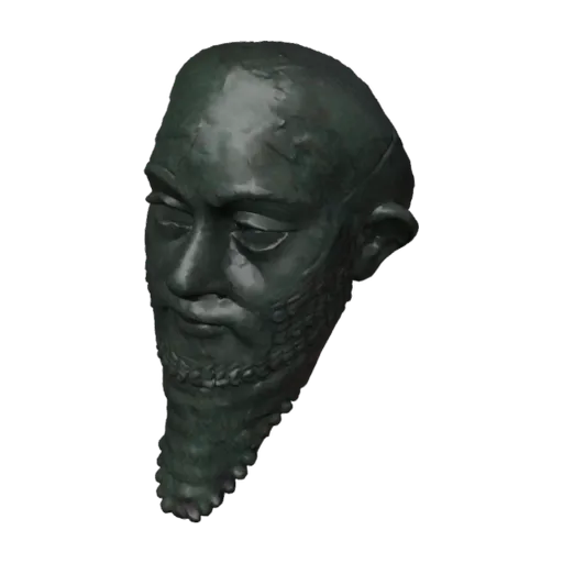 Head of a ruler, a 3D model you can turn