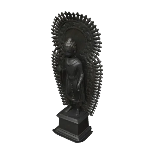 Standing Buddha with Radiate Combined Halo, a 3D model you can turn