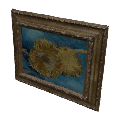 Sunflowers, a 3D model you can turn