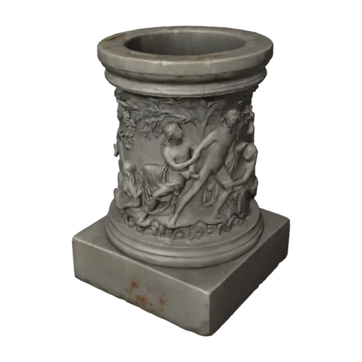 Puteal (wellhead) with Narcissus and Echo, and Hylas and the Nymphs, a 3D model you can turn