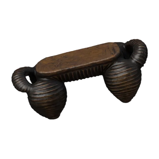 Zoomorphic headrest, a 3D model you can turn
