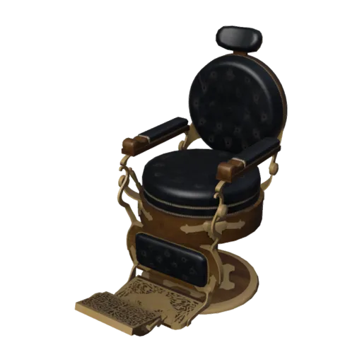Barber Shop Chair 01, a 3D model you can turn