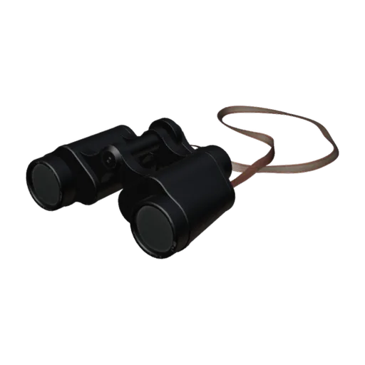 Binoculars, a 3D model you can turn