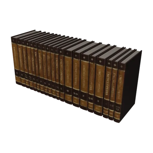Book Encyclopedia Set 01, a 3D model you can turn
