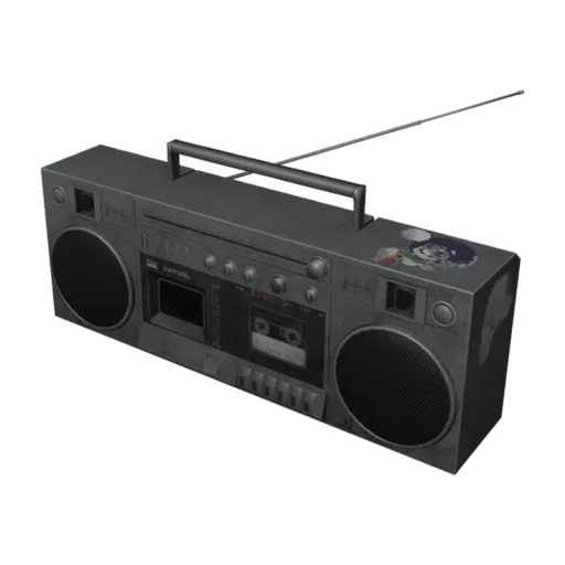 Boombox, a 3D model you can turn