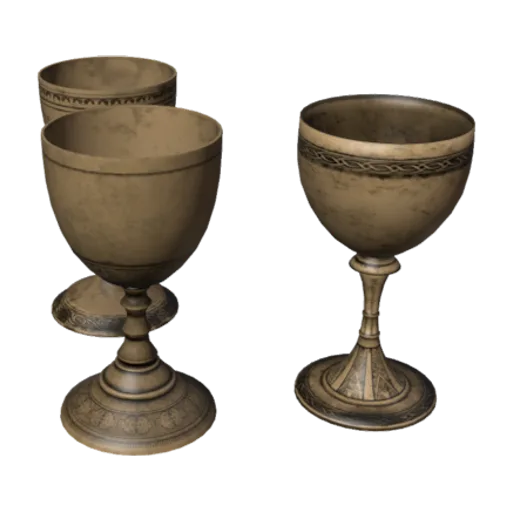 Brass Goblets, a 3D model you can turn