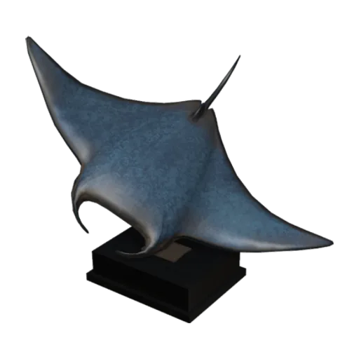 Bronze Ray Statue, a 3D model you can turn