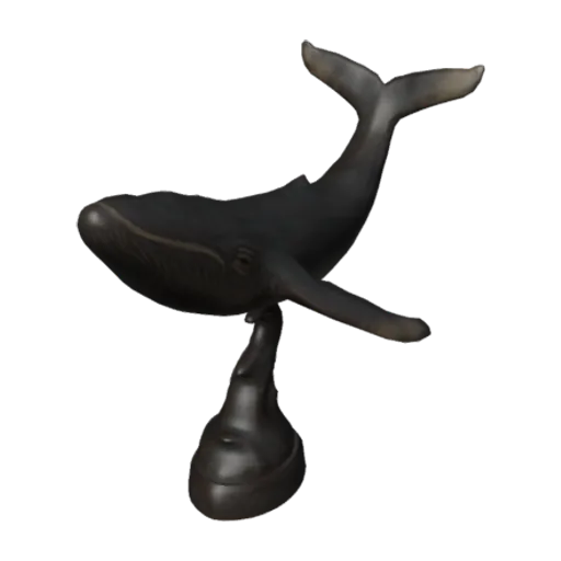 Bronze Whale Statue, a 3D model you can turn
