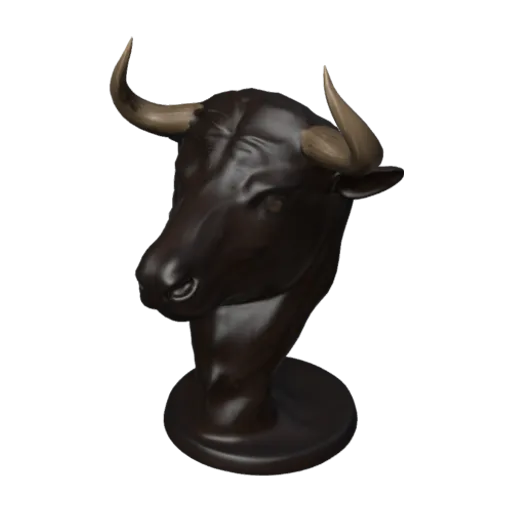 Bull Head, a 3D model you can turn
