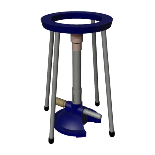 Bunsen Burner, a 3D model you can turn