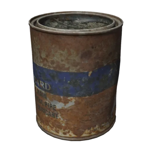 Can Rusted, a 3D model you can turn