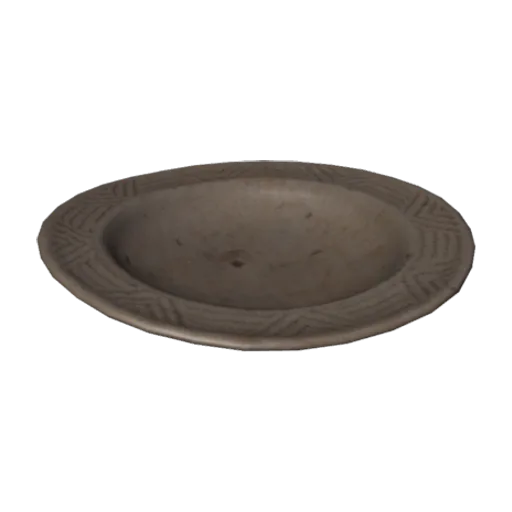 Carved Wooden Plate, a 3D model you can turn