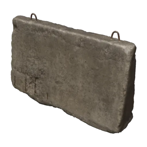 Concrete Road Barrier 02, a 3D model you can turn