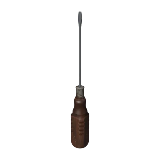 Flathead Screwdriver, a 3D model you can turn