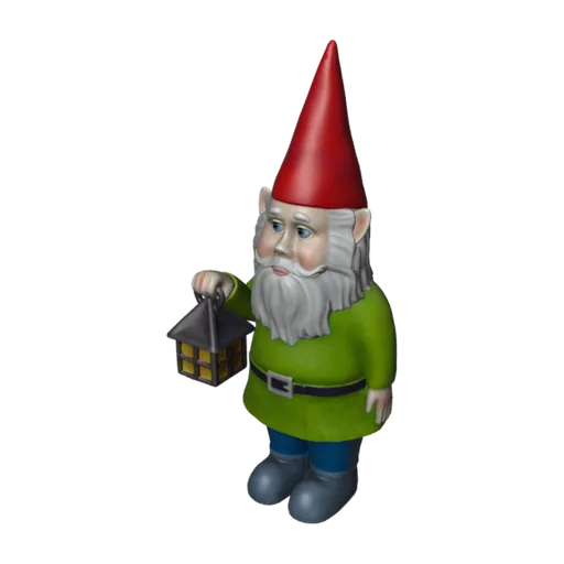 Garden Gnome, a 3D model you can turn