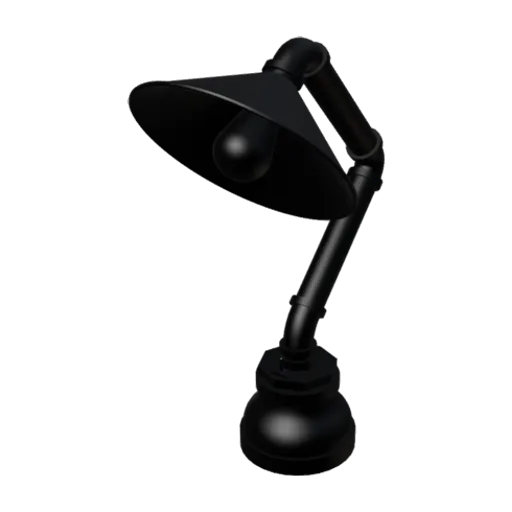 Industrial Pipe Lamp, a 3D model you can turn