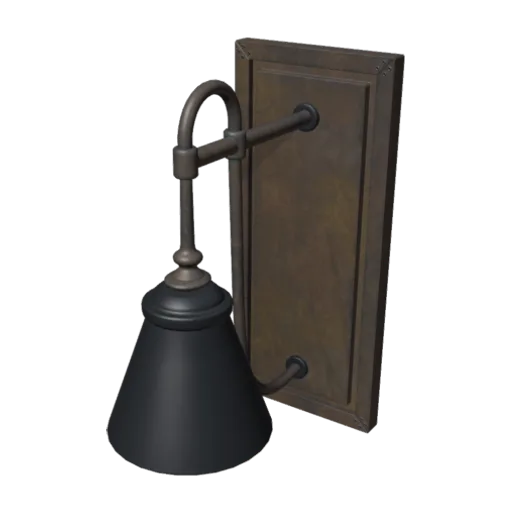 Industrial Wall Sconce, a 3D model you can turn