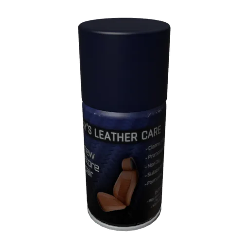 Leather Cleaner Can, a 3D model you can turn