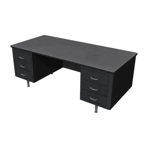 Metal Office Desk, a 3D model you can turn