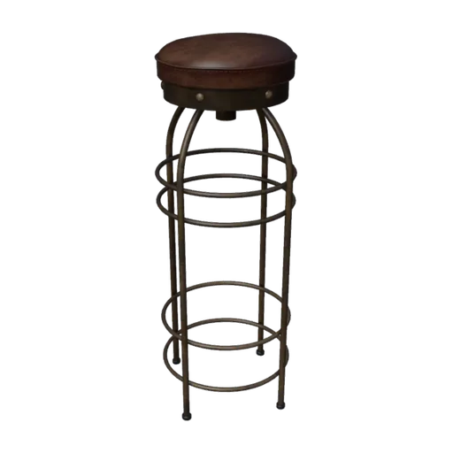 Metal Stool 01, a 3D model you can turn