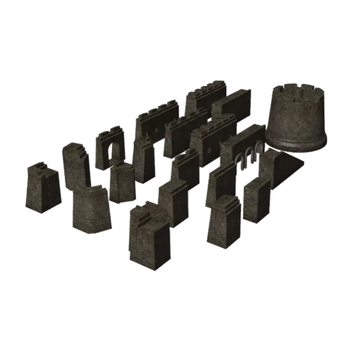 Modular Fort 01, a 3D model you can turn