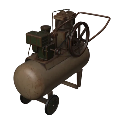 Old Military Compressor, a 3D model you can turn