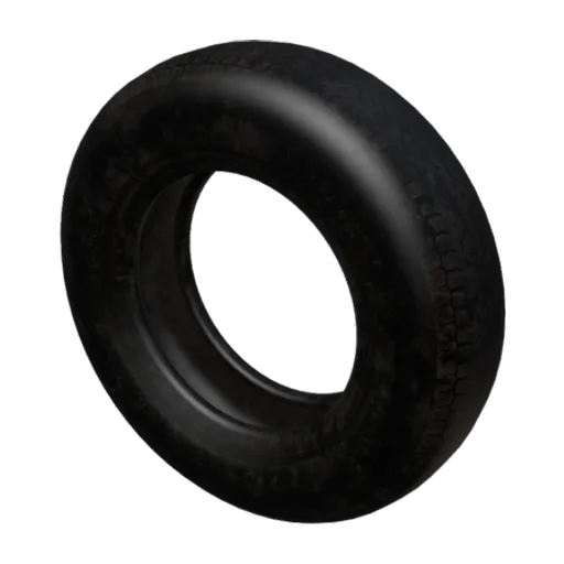 Old Tyre, a 3D model you can turn