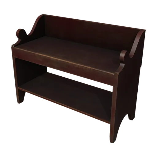 Painted Wooden Bench, a 3D model you can turn