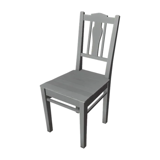 Painted Wooden Chair 01, a 3D model you can turn