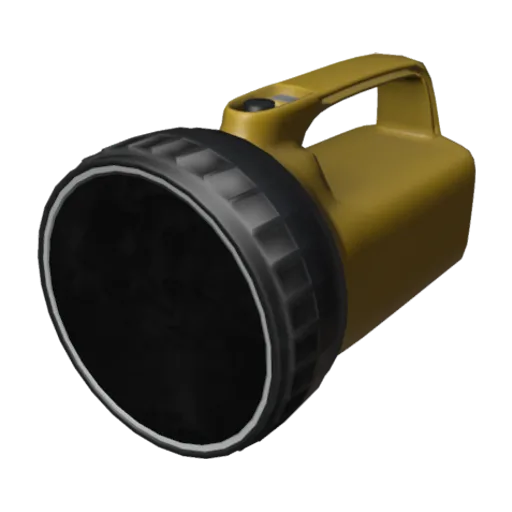 Plastic Torch 6V, a 3D model you can turn