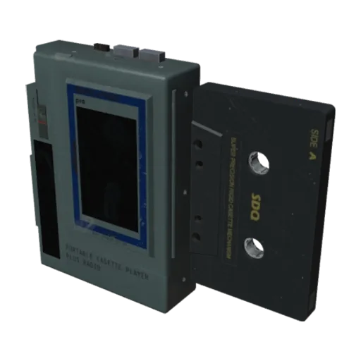 Portable Cassette Player, a 3D model you can turn