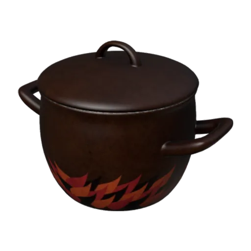 Pot Enamel 01, a 3D model you can turn