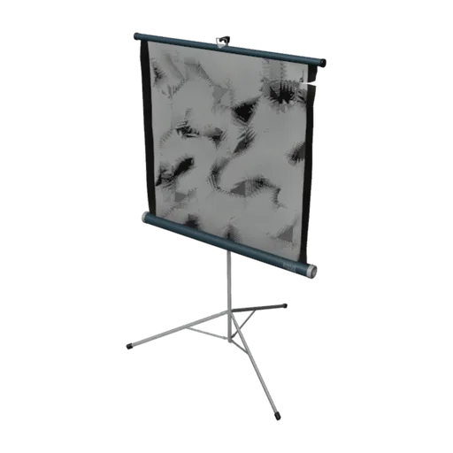 Projector Screen, a 3D model you can turn