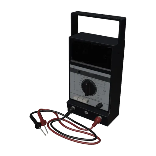 Retro Multimeter, a 3D model you can turn