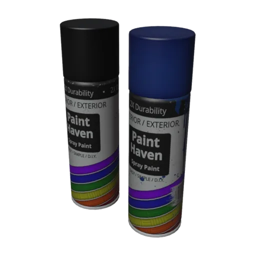 Spray Paint Bottles, a 3D model you can turn