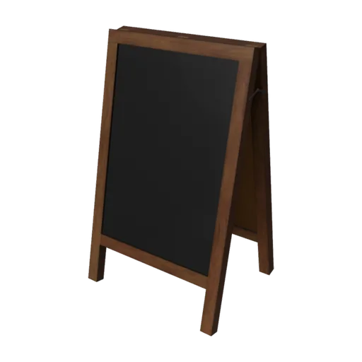 Standing Chalkboard 01, a 3D model you can turn