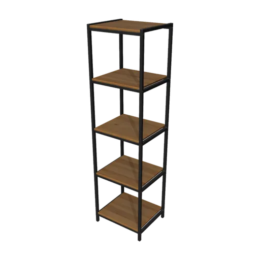 Steel Frame Shelves 02, a 3D model you can turn