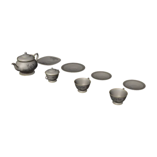 Tea Set 01, a 3D model you can turn