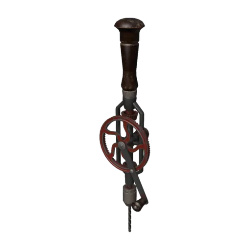 Vintage Hand Drill, a 3D model you can turn