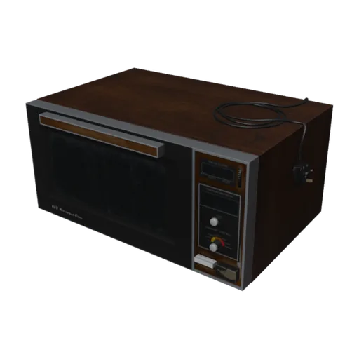 Vintage Microwave, a 3D model you can turn