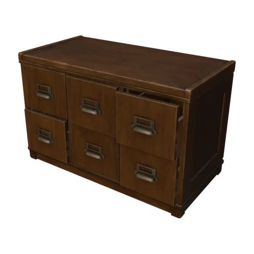 Vintage Wooden Drawer 01, a 3D model you can turn