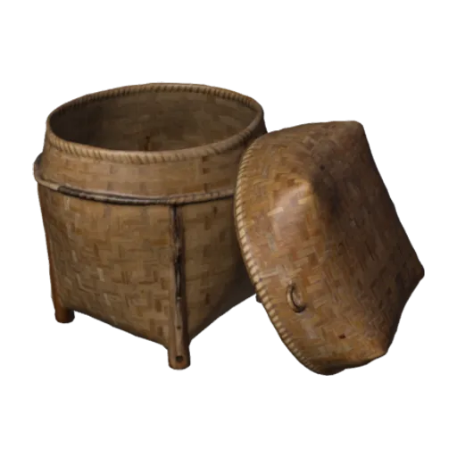 Wicker Basket 02, a 3D model you can turn