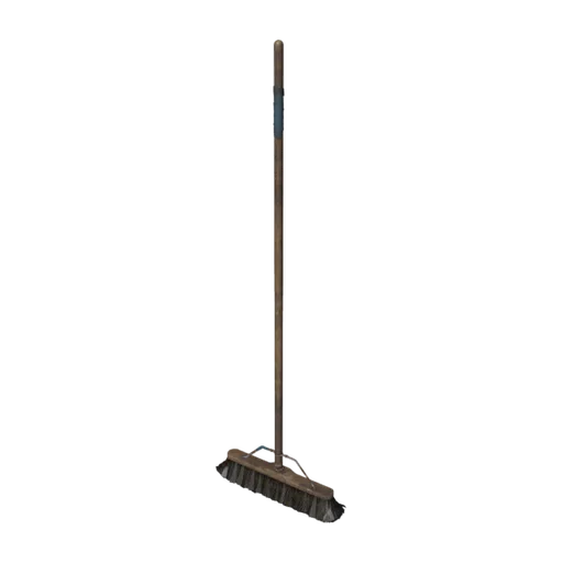 Wooden Broom, a 3D model you can turn