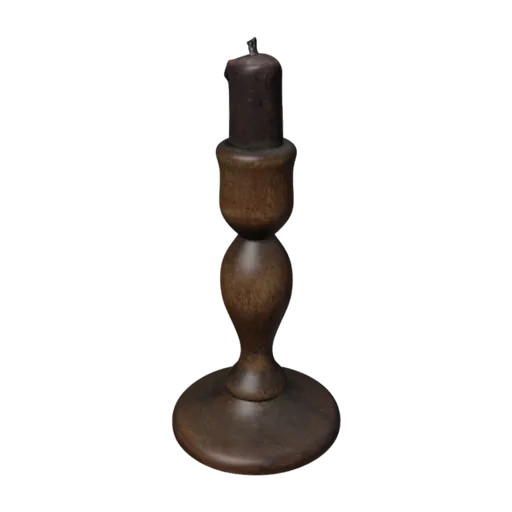 Wooden Candlestick, a 3D model you can turn
