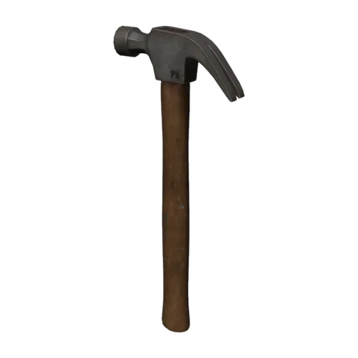 Wooden Hammer 01, a 3D model you can turn